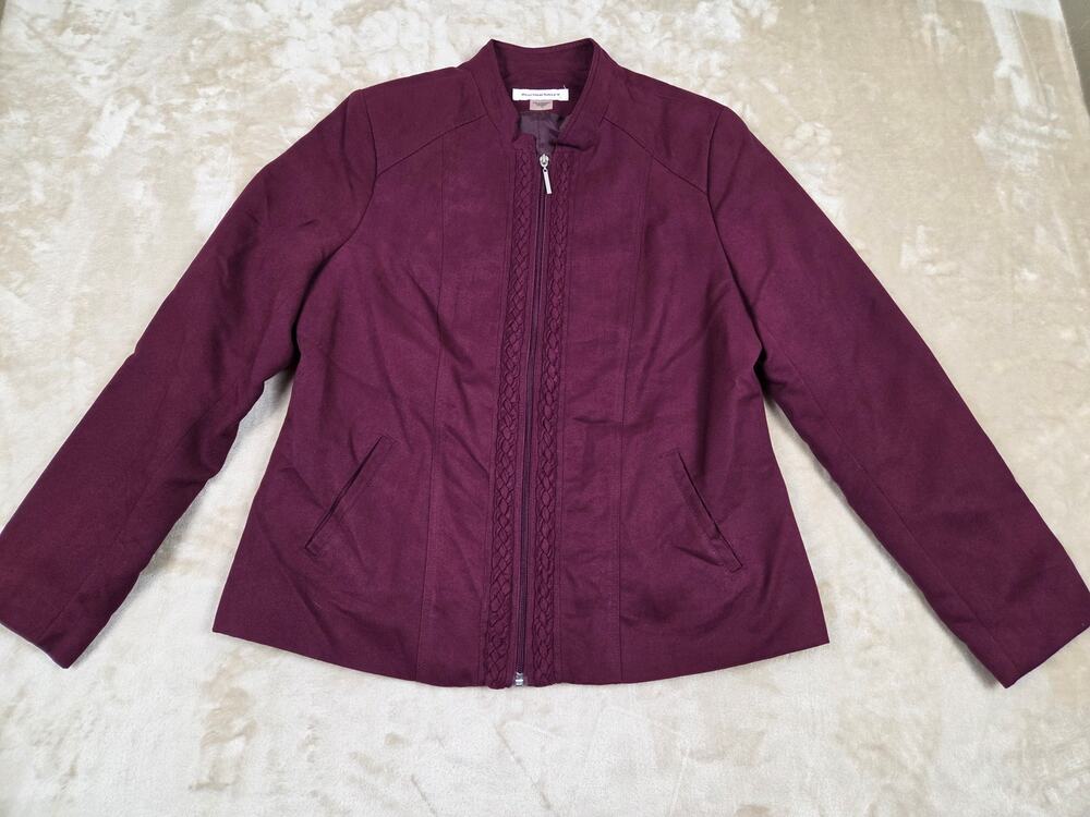 Allison Daley Plum Full-Zip Jacket